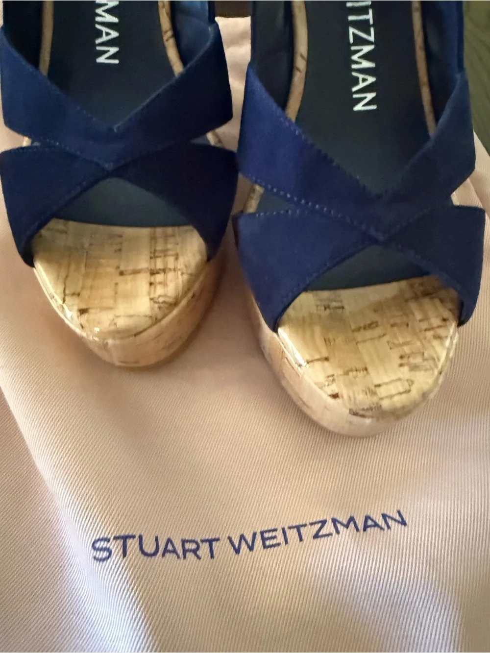 Stuart Weitzman Carmen Wedge Sandals BRAND new sz7 - Picture 6 of 11